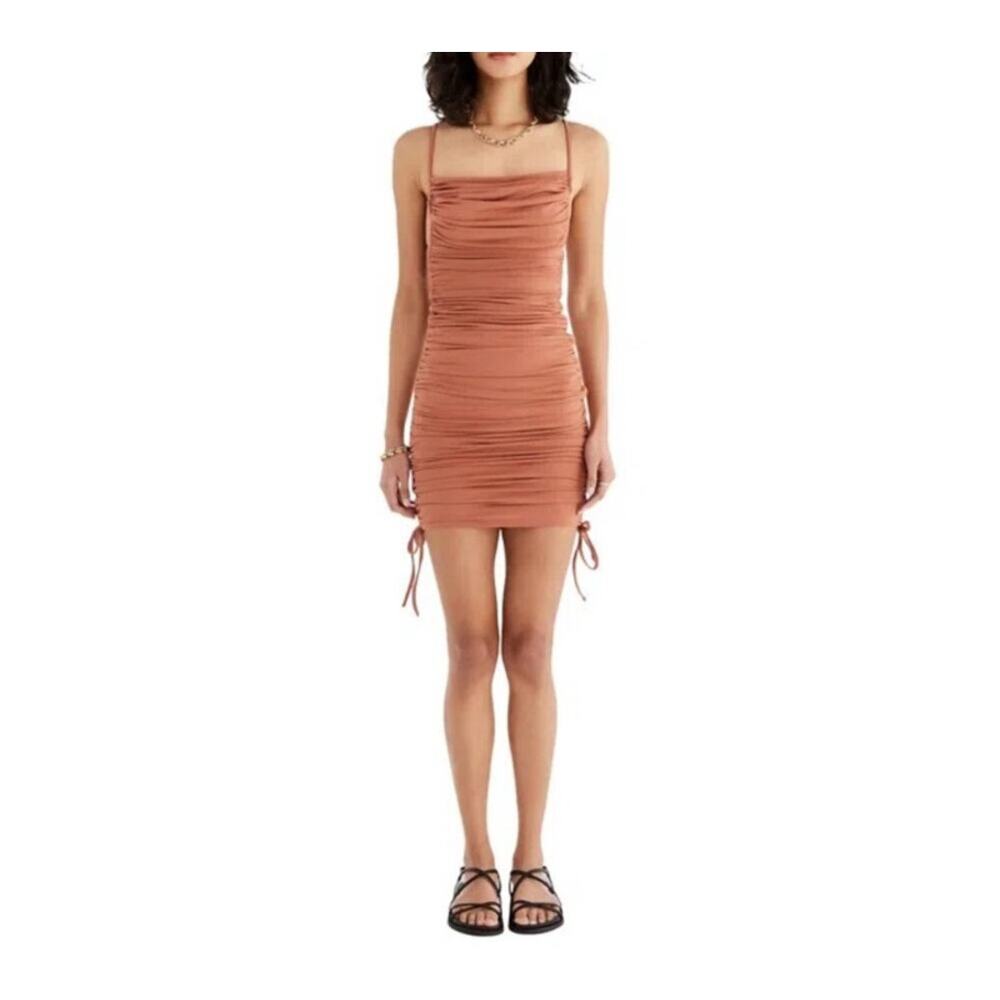 NWT RUMER Paige Mini Dress In Amber Size Medium